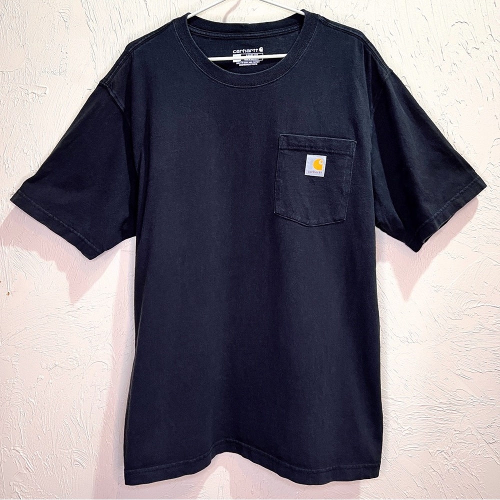 Carhartt Loose Fit Heavyweight Short Sleeve Dark Gray T Shirt Mens M Oversize